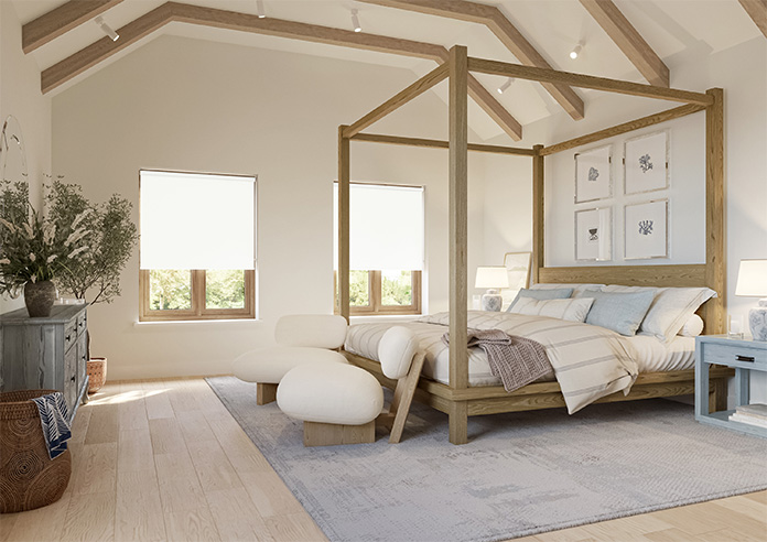 Trapani (Blackout), Snow - Twist&Fit Roller Blind - Image 7